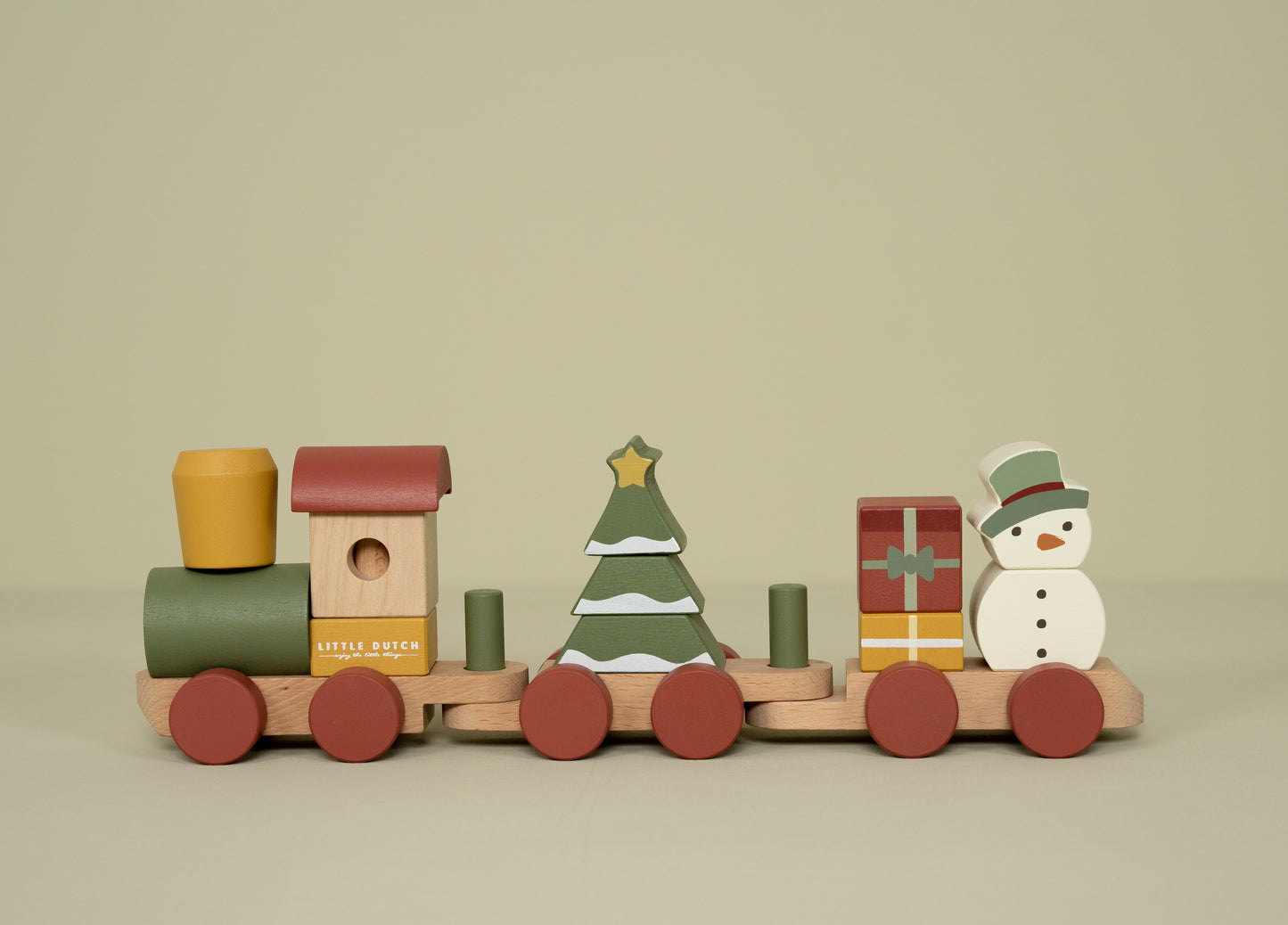 Train à blocs Noël