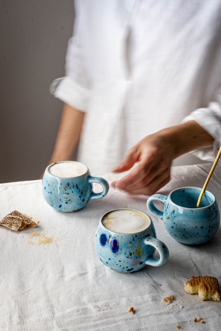 Coffee ball mug 90ml-blue