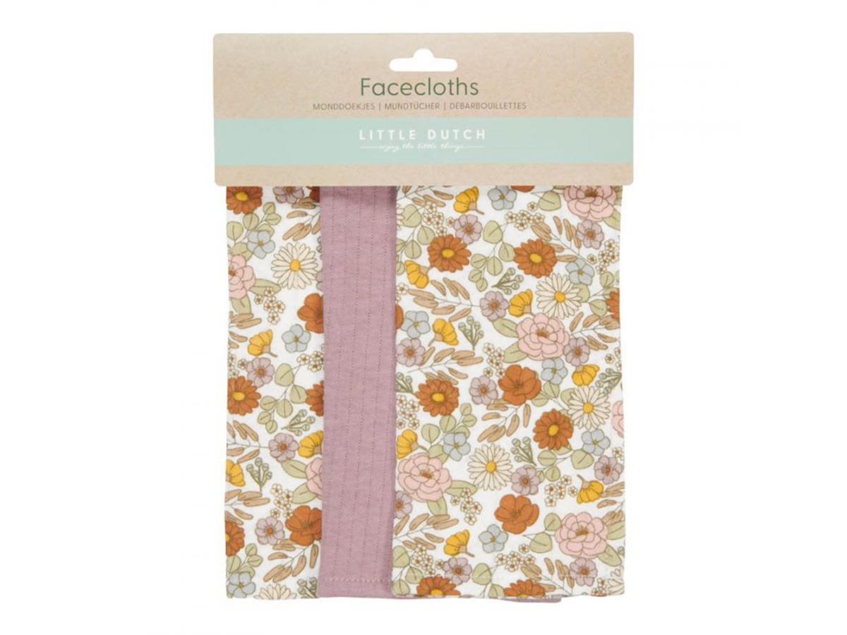 Debarbouillettes - Vintage Little Flowers / Mauve