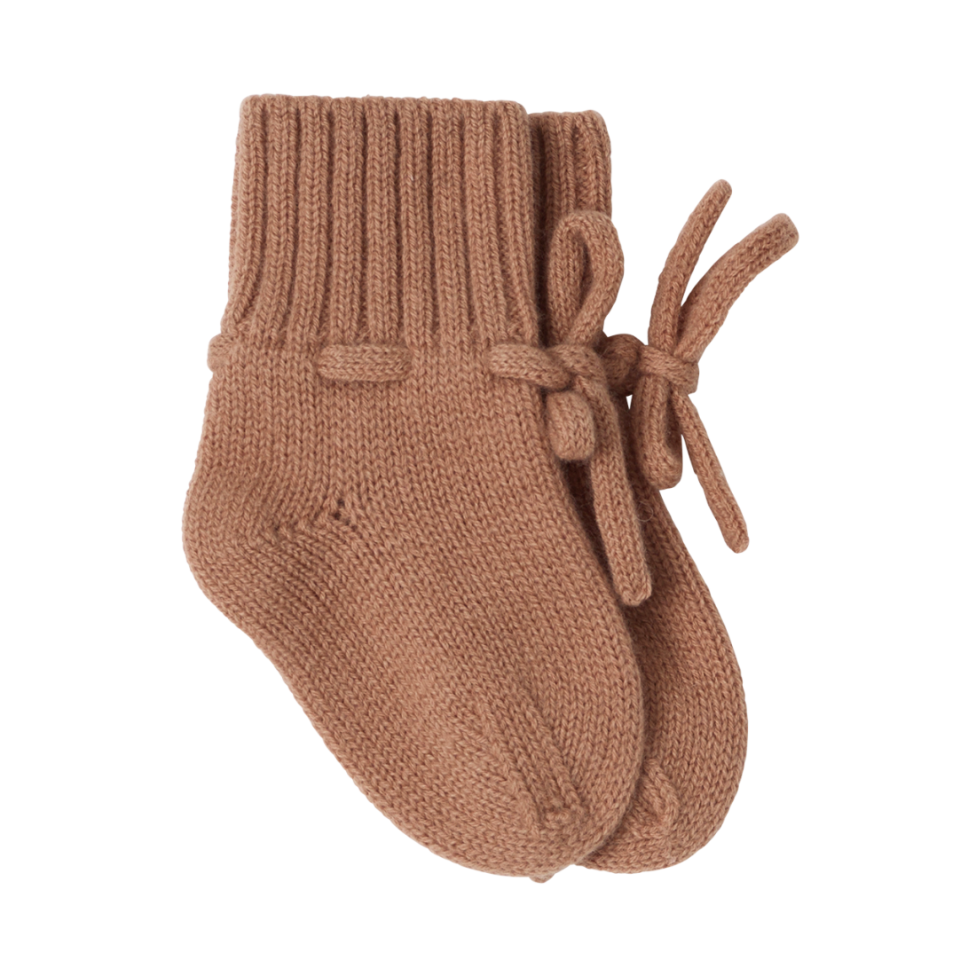 Chaussons bébé caramel