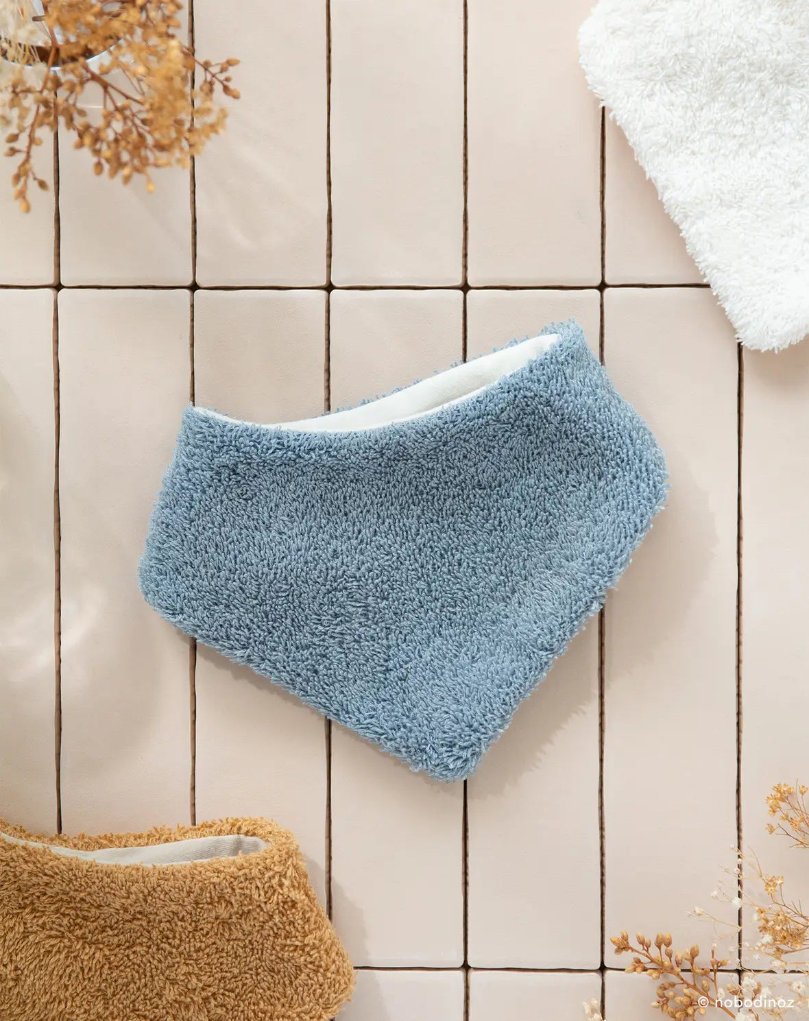 SO CUTE NEWBORN BANDANA 32 CM BLUE