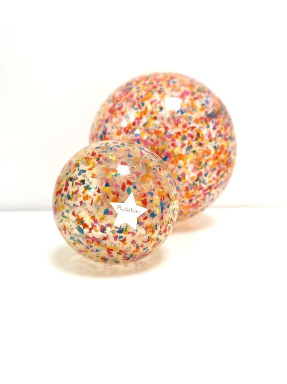 Ballon "confetti" multico 10 cm