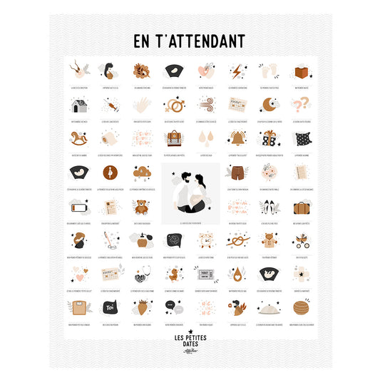 Affiche En tattendant- Peau Claire - Maman / Papa