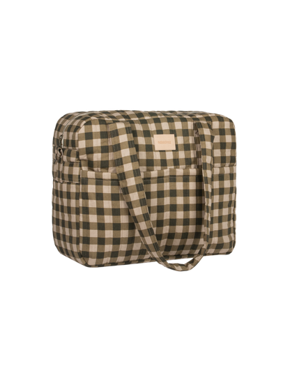 HYDE PARK WATERPROOF STROLLER BAG 38X33X16 GREEN CHECKS