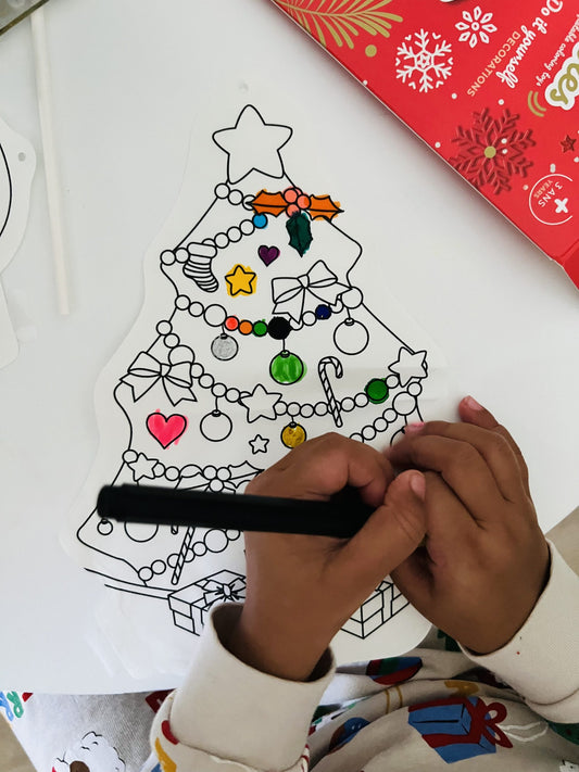 Coloriage gonflable Noël