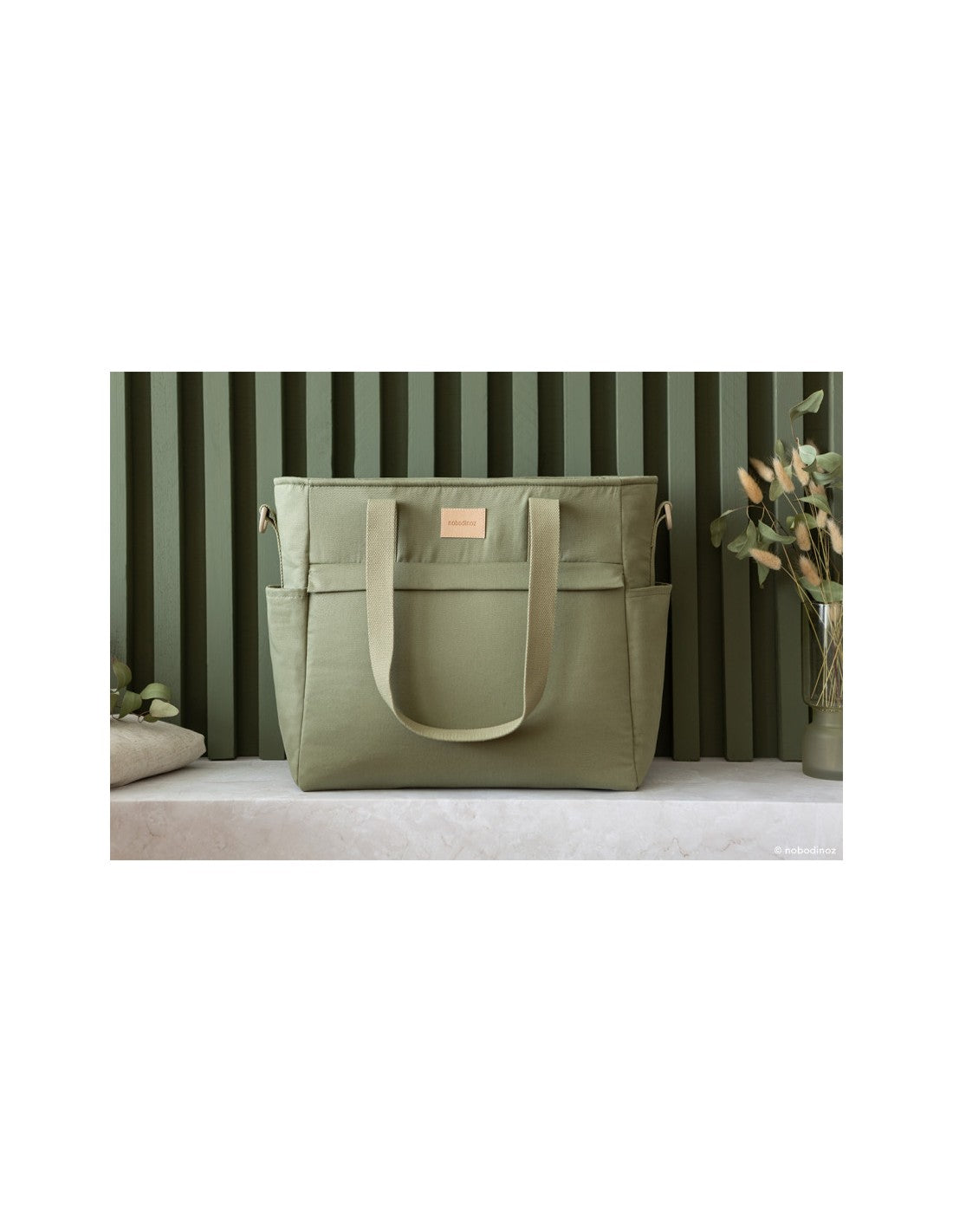 BABY ON THE GO WATERPROOF CHANGING BAG OLIVE GREEN